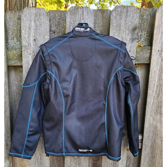 Freeze Out Thermal Protection Mens Small Moto Jacket Full Zip Detach Sleeves - Picture 7 of 15
